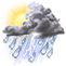 Mjestimični pljuskovi s grmljavinom Sct T-Storms